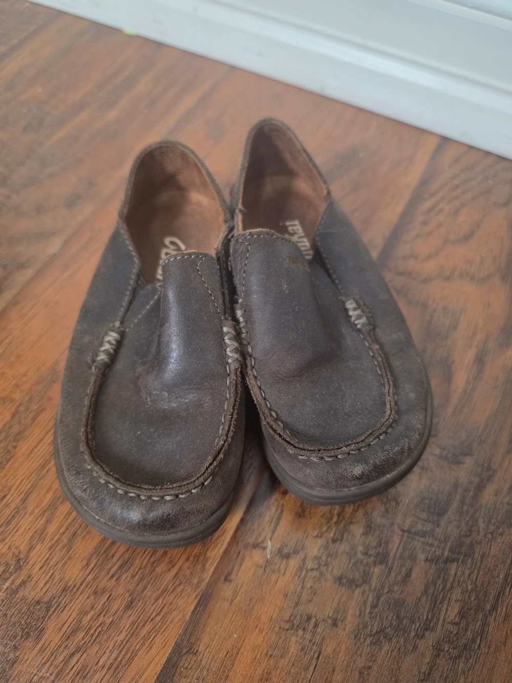 Olukai Boys Leather Shoes Moloa Toddler Size 10 Brown